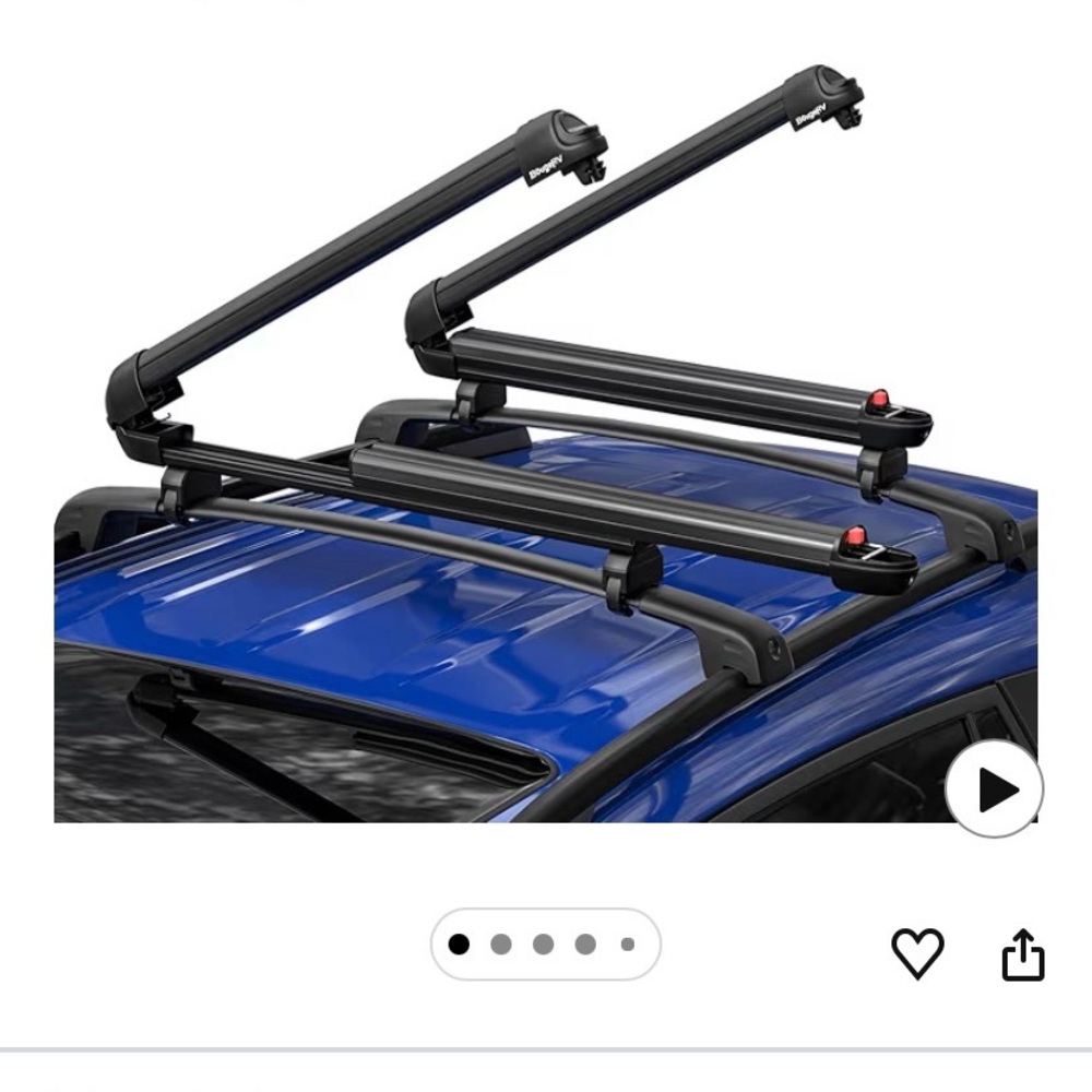 Lockable Ski & Snowboard Racks, Extension with Sliding Feature